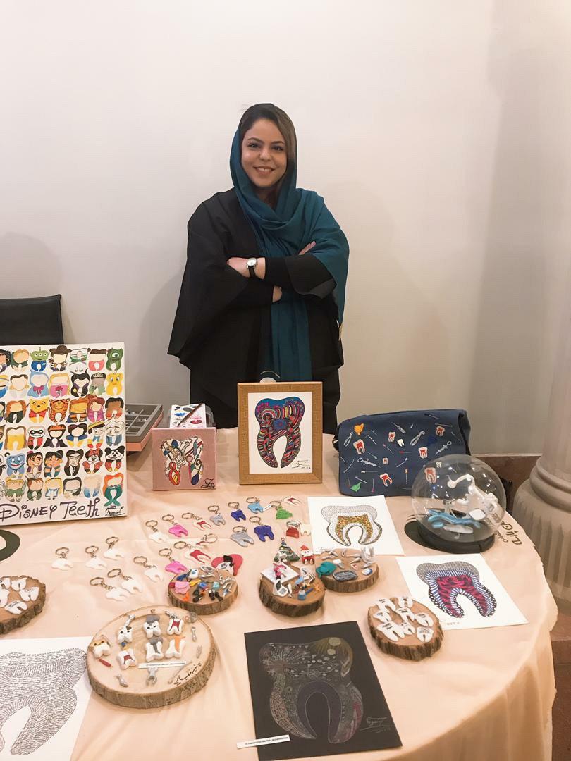 گفتگوی کوتاه با دکتر نازنین زیار، دندانپزشک و هنرمند خلاق